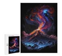 500 PCS Puzzles for Adults Volcanic Eruption Fantasy Art Puzzle For Teenagerss Hand Speed Race Train Your Brain And Hands Addictive Toys to Cultivate Patience 500 PCS