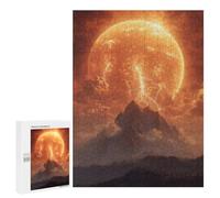 500 PCS Puzzles for Teenagers Apocalyptic Mountain Sunset Jigsaw Puzzles for Teenagers Staycation Kill Time Help The Brain Exercise Family Fun & Game Night 500 PCS