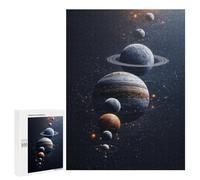 500 PCS Puzzles for Teenagers Exploring The Solar System Planets in Motion Jigsaw Puzzles for Teenagers Staycation Kill Time Help The Brain Exercise Family Fun & Game Night 500 PCS
