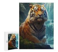 500 PCS Puzzles for Teenagers Rainforest Tiger Portrait Jigsaw Puzzles for Teenagers Staycation Kill Time Help The Brain Exercise Family Fun & Game Night 500 PCS
