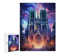 500 PCS Puzzles for Teenagerss Cathedral Notre Dame Paris Puzzle for Adults Fun Games Staycation Kill Time Help The Brain Exercise 500 PCS