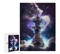 `500 PCS Puzzles for Teenagerss Chess Tower of Universe Puzzles for Adults Family Games Difficult Challenge Help The Brain Exercise 500 PCS