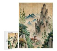 500 PCS Puzzles for Teenagerss Chinas Classical Paintings Puzzle for Adults Fun Games Staycation Kill Time Help The Brain Exercise 500 PCS