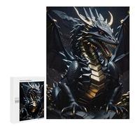 500 PCS Puzzles for Teenagerss Dragon Metallic Silver Puzzle for Adults Fun Games Staycation Kill Time Help The Brain Exercise 500 PCS