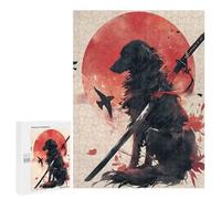 500 PCS Puzzles for Teenagerss Flatcoated Retriever Japan Puzzle for Adults Fun Games Staycation Kill Time Help The Brain Exercise 500 PCS