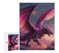`500 PCS Puzzles for Teenagerss Flying Stunning Dragon Puzzles for Adults Family Games Difficult Challenge Help The Brain Exercise 500 PCS