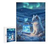 `500 PCS Puzzles for Teenagerss FOX And Firefly Jar Puzzles for Adults Family Games Difficult Challenge Help The Brain Exercise 500 PCS