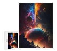 500 PCS Puzzles for Teenagerss Galactic Fusion Cosmic Dance of Planets Puzzle for Adults Fun Games Staycation Kill Time Help The Brain Exercise 500 PCS