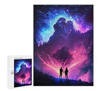 500 PCS Puzzles for Teenagerss Galaxy Couple Nebula Puzzle for Adults Fun Games Staycation Kill Time Help The Brain Exercise 500 PCS