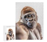500 PCS Puzzles for Teenagerss Gorilla Selfie Puzzle for Adults Fun Games Staycation Kill Time Help The Brain Exercise 500 PCS