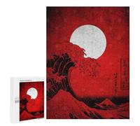 `500 PCS Puzzles for Teenagerss Great Waves Puzzles for Adults Family Games Difficult Challenge Help The Brain Exercise 500 PCS