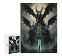 500 PCS Puzzles for Teenagerss Haunted Castle Puzzle for Adults Fun Games Staycation Kill Time Help The Brain Exercise 500 PCS