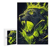 `500 PCS Puzzles for Teenagerss Lion Digital Art Puzzles for Adults Family Games Difficult Challenge Help The Brain Exercise 500 PCS