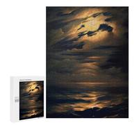 500 PCS Puzzles for Teenagerss Moon Rise Puzzle for Adults Fun Games Staycation Kill Time Help The Brain Exercise 500 PCS