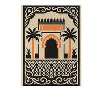 500 PCS Puzzles for Teenagerss Moroccan Architecture Illustration Adult Puzzles Brain Teaser Game Stress Reliever Deal As Gifts for The Whole Family 500 PCS
