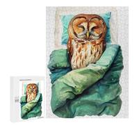 500 PCS Puzzles for Teenagerss Sleeping Owl Bird Art Puzzle for Adults Fun Games Staycation Kill Time Help The Brain Exercise 500 PCS