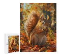 500 PCS Puzzles for Teenagerss Squirrels Harvest Puzzle for Adults Fun Games Staycation Kill Time Help The Brain Exercise 500 PCS