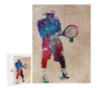 500 PCS Puzzles for Teenagerss Tennis Player Puzzle for Adults Fun Games Staycation Kill Time Help The Brain Exercise 500 PCS