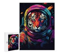 500 PCS Puzzles Für Teenager Tiger Astronaut Space Suit-4 Puzzles Für Erwachsene Analyse Und Logik Jedes Teil Ist Einzigartig - Denkspiele Für Die Ganze Familie 500 PCS