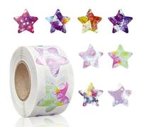 500 Pcs Reward Stickers for Children Star Stickers for Reward Chart Pink Universe Space Stickers Well Done Stickers for Children for Kids Toddlers Classroom School(0.98in/2.48cm)