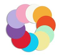 500 Pcs Round Cutouts Paper, 3.9 Inch Circles Assorted Color Kids Colored Craft Paper for DIY Handmade Decoration Back to School Supply (Round)