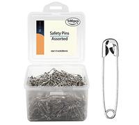500 PCS Safety Pins 1.5 Inch Safety Pins Bulk for Home Office Use Fabric Fashion Craft Pins First Aid Kit Diaper Pins Size 2