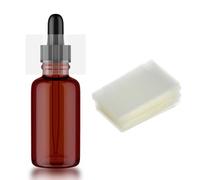 500 Pcs Shrink Wrap for Bottles Sublimation Shrink Wrap Sleeves Perforated Heat Seals Clear Perforated Bands for Dropper Essential Oil Bottles Lip Gloss Tubes