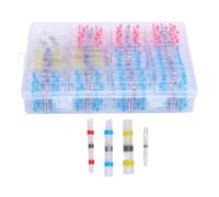 500 Pcs Solder Seal Wire Connectors Kit, Multipurpose Heat Shrink Wire Connectors Electrical Cable Butt Terminals for Marine Automotive Trailer RV Boat Truck Wiring