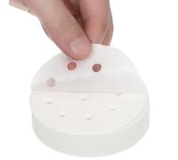 500 Pcs Steamer Liner 3.5 Inch, Dumpling Paper Parchment Papers Round Bamboo Steamer Paper with Holes for Steamed Buns Dumplings