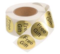 500 Pcs Stickers Golden Adhesive Label Stickers Decorative Roll