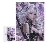 500 PCS Teenager Pieces Jigsaw Puzzle Elegant Bunny Ears Fantasy Artwork Jigsaw Puzzles for Teenagers But Fun And Humorous Help The Brain Exercise Family Fun & Game Night 500 PCS