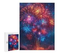 500 PCS Teenager Puzzles Colorful Fireworks Display Jigsaw Puzzles for Teenagers Difficult Hard Every Piece Is Unique - Birthday Present, Gifts, 500 PCS
