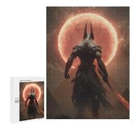 500 PCS Teenager Puzzles Egyptian God with Sword Jigsaw Puzzles for Teenagers Difficult Hard Every Piece Is Unique - Birthday Present, Gifts, 500 PCS