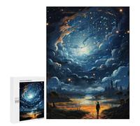 500 PCS Teenager Puzzles Magical Night Sky Adventure Jigsaw Puzzles for Teenagers Difficult Hard Every Piece Is Unique - Birthday Present, Gifts, 500 PCS