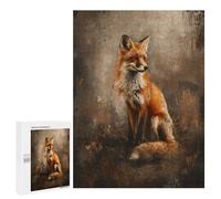 500 PCS Teenager Puzzles Wild Fox Portrait Jigsaw Puzzles for Teenagers Difficult Hard Every Piece Is Unique - Birthday Present, Gifts, 500 PCS