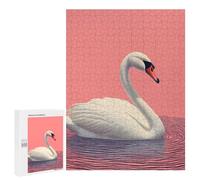 500 PCS Teenagers Pieces Jigsaw Puzzle Abstract Swan Teenagers Puzzles Toy Wall Decor Presents for Women Gifts for Friends And Family 500 PCS