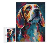 500 PCS Teenagers Pieces Jigsaw Puzzle Beagle Style 4 Teenagers Puzzles Toy Wall Decor Presents for Women Gifts for Friends And Family 500 PCS