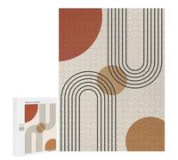 500 PCS Teenagers Pieces Jigsaw Puzzle Geometric Lines IX Teenagers Puzzles Toy Wall Decor Presents for Women Gifts for Friends And Family 500 PCS