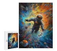 500 PCS Teenagers Pieces Jigsaw Puzzle Swallowed By The Universe Adult Jigsaw Brain Teaser Game Birthday Present Educational Challenge 500 PCS