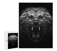 500 PCS Teenagers Puzzles Angry Tiger Poster Jigsaws for Adults Puzzle Difficult Hard Challenging To Complete Challenging Game Toys 500 PCS