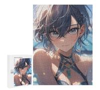 500 PCS Teenagers Puzzles Bikini Girl Pool Day Jigsaws for Adults Puzzle Difficult Hard Challenging To Complete Challenging Game Toys 500 PCS