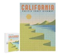500 PCS Teenagers Puzzles California Pacific Coast Jigsaw for Teenagerss Improve Memory Every Piece Is Unique - Unique Birthday And Gifts 500 PCS