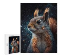 500 PCS Teenagers Puzzles Cosmic Squirrel Gazing Adult Jigsaw Puzzle Hands-on Game Difficult Challenge for Is Ideal As A Gift 500 PCS