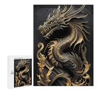 500 PCS Teenagers Puzzles Dragon God Art Deco Jigsaw for Teenagerss Improve Memory Every Piece Is Unique - Unique Birthday And Gifts 500 PCS