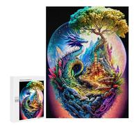 500 PCS Teenagers Puzzles Dragon's Egg Fantasy Landscape Adult Jigsaw Relax Games Difficult Hard Unique Gifts for Birthday And Christmas 500 PCS