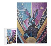500 PCS Teenagers Puzzles Eclipse Rabbit Adult Jigsaw Puzzle Hands-on Game Difficult Challenge for Is Ideal As A Gift 500 PCS