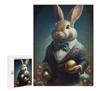 500 PCS Teenagers Puzzles Elegant Bunny with Golden Eggs Adult Jigsaw Relax Games Difficult Hard Unique Gifts for Birthday And Christmas 500 PCS