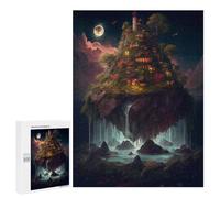 500 PCS Teenagers Puzzles Enchanted Floating Island -1 Adult Jigsaw Relax Games Difficult Hard Unique Gifts for Birthday And Christmas 500 PCS