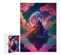 500 PCS Teenagers Puzzles Enchanted Isle with Castle Adult Jigsaw Relax Games Difficult Hard Unique Gifts for Birthday And Christmas 500 PCS