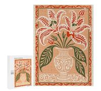 500 PCS Teenagers Puzzles Floral Still Life with Vase Jigsaws for Adults Puzzle Difficult Hard Challenging To Complete Challenging Game Toys 500 PCS